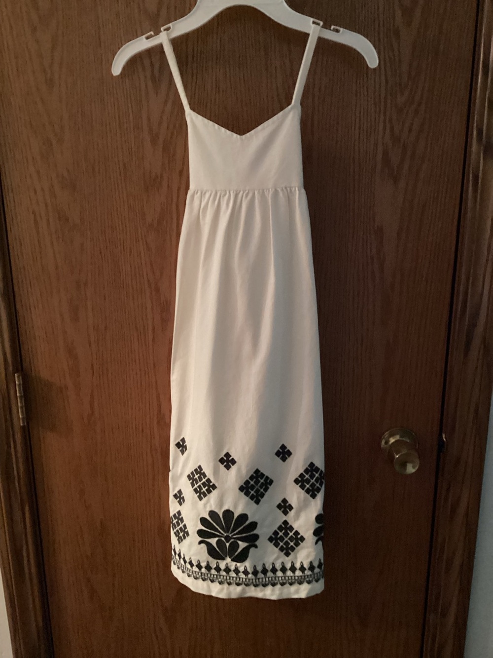 Tea Embroidered Dress